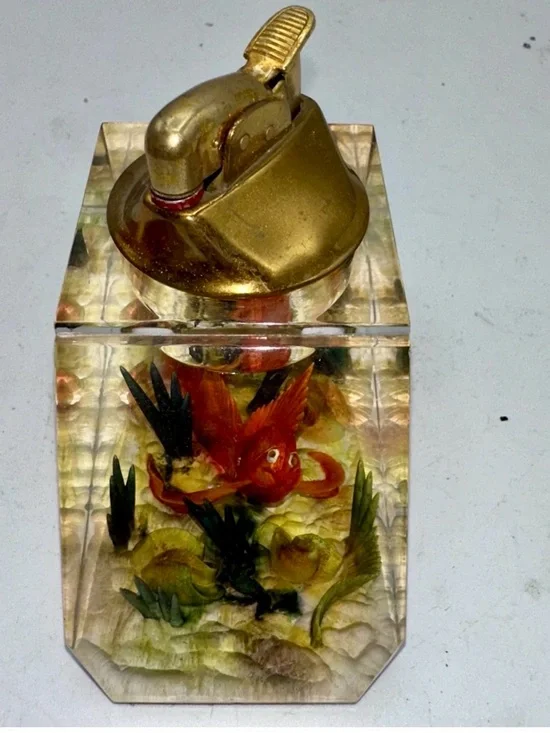 EVANS Ocean Fish Clear Tabletop Lightr Decorative Collectible Rare - Picture 3 of 6